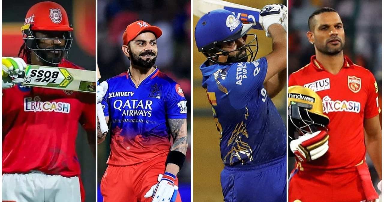 Top 5 players who have scored the most runs from boundaries in IPL