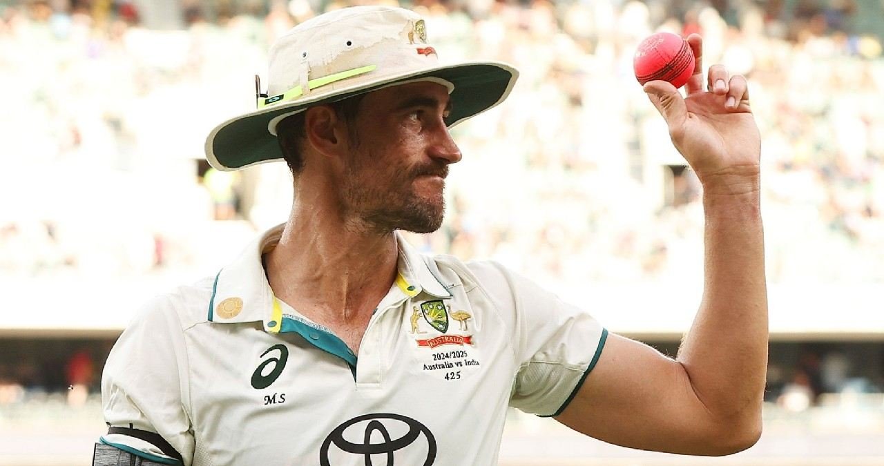Starc continues to dominate the pink ball field, 80 wickets in 14 Tests and now the record for the fastest 5-wicket haul